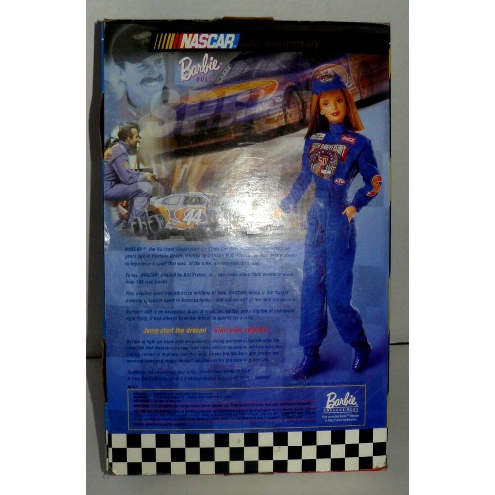 Barbie NASCAR 50th Anniversary Collector Doll New in Box Mattel COA Vintage - Picture 5 of 5